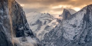 Yosemite in snow